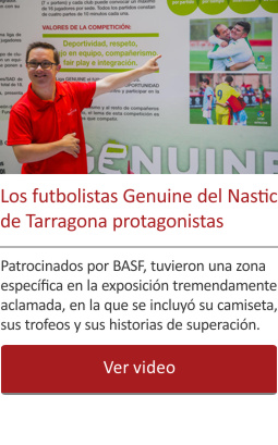 Los futbolistas Genuine del Nastic de Tarragona protagonistas