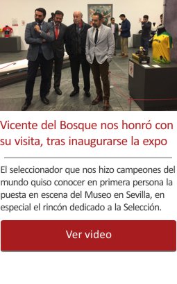 Vicente Del Bosque nos honra con su visita recién inaugurada la exposición