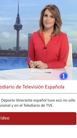 El museo del deporte cerraba el Telediario de Televisión Española