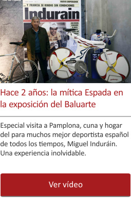 Hace 2 años: la mítica Espada  en la exposición del Baluarte