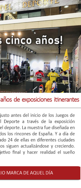 El Museo del Deporte cumple 5 años de exposiciones itinerantes
