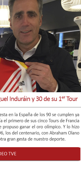 25 años del oro olímpico de Miguel Induráin y 30 de su 1er Tour