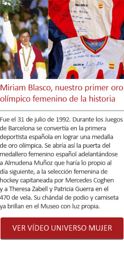 Miriam Blasco, nuestro 1er oro olímpico femenino de la historia