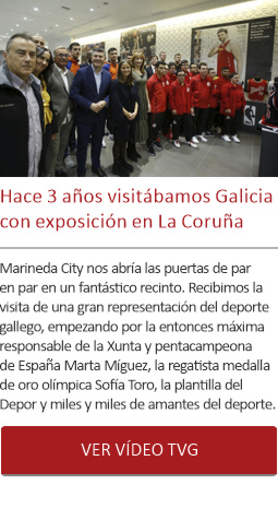 Hace 3 años visitábamos Galicia con exposición en La Coruña