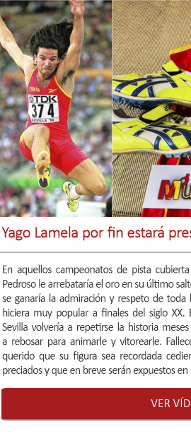 Yago Lamela por fin estará presente en el Museo del Deporte