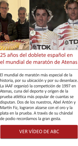 25 aÃ±os del doblete espaÃ±ol en el mundial de maraton de Atenas