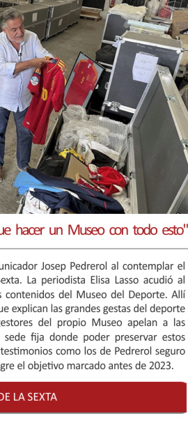 Josep Pedrerol en Jugones: Hay que hacer un Museo con todo esto