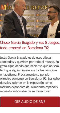 Chuso GarcÃ­a Bragado y sus 8 Juegos: todo empezÃ³ en Barcelona 92