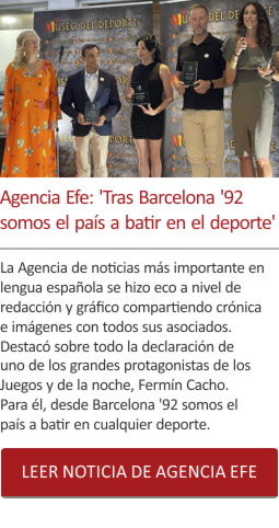 Agencia Efe: Tras Barcelona 92 somos el paÃ­s a batir en el deporte