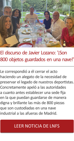 El discurso de Javier Lozano: 'Â¡Son 800 objetos guardados en una naveâ€¦!'
