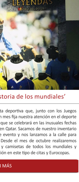Se pone en marcha la exposición Historia de los mundiales de fútbol