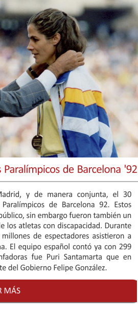 30 años también de los Juegos Paralímpicos de Barcelona 92