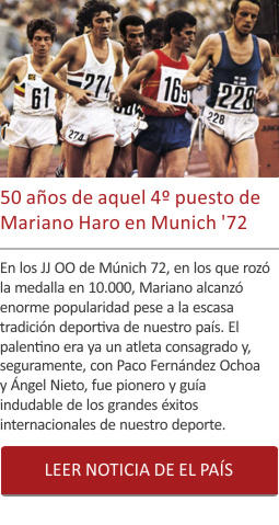 50 años de aquel 4º puesto de Mariano Haro en Munich 72