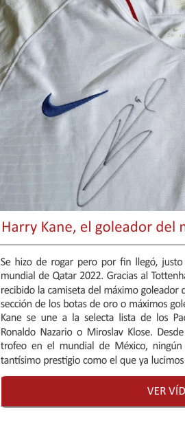 Harry Kane, el goleador del mundial 2018, llega al Museo