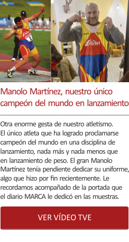 Manolo Mart铆nez, nuestro 煤nico campe贸n del mundo en lanzamiento