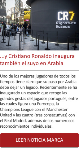 ...y Cristiano Ronaldo inaugura también el suyo en Arabia