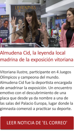 Almudena Cid, la leyenda local madrina de la exposición vitoriana