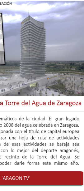 Se comienza a trabajar en una exposición espectacular en la Torre del Agua de Zaragoza