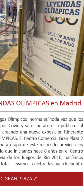 Inaugurada la muestra LEYENDAS OLÍMPICAS en Madrid