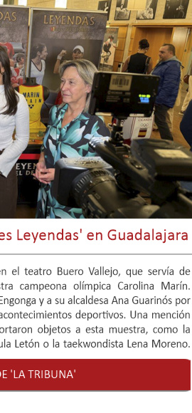 Carolina Marín visita 'Mujeres Leyendas' en Guadalajara