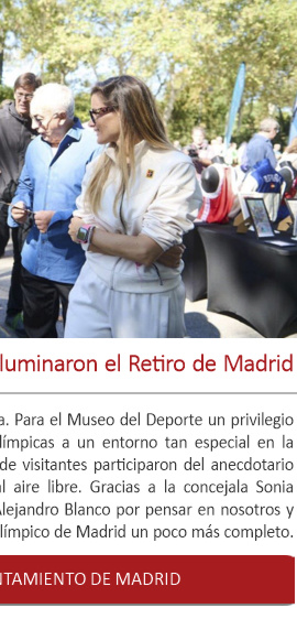 Nuestras antorchas olímpicas iluminaron el Retiro de Madrid