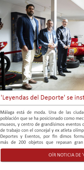 Leyendas del Deporte' se instala en el centro de Málaga