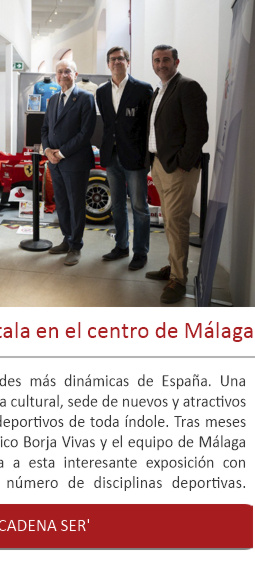 Leyendas del Deporte' se instala en el centro de Málaga