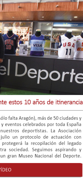 Más de 100 exposiciones durante estos 10 años de itinerancia