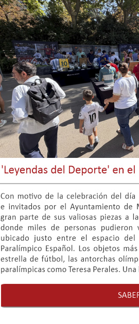 ‘Leyendas del Deporte’ en el Parque del Retiro de Madrid