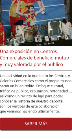 Una exposición en Centros Comerciales de beneficio mutuo y muy valorada por el público en general