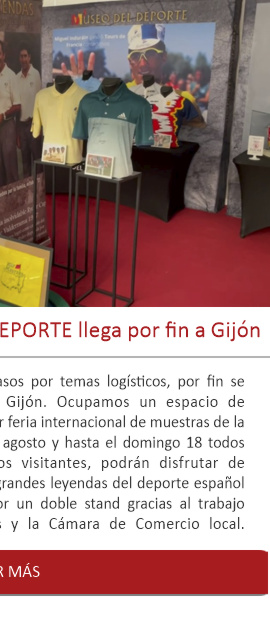 La muestra LEYENDAS DEL DEPORTE llega por fin a Gijón