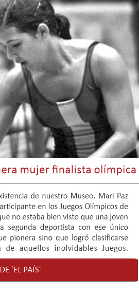 Mari Paz Corominas, la primera mujer finalista olímpica