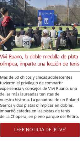 Vivi Ruano, la doble medalla de plata olímpica, imparte una lección de tenis